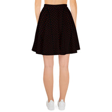 Load image into Gallery viewer, “Red Rose” Pattern Skater Skirt