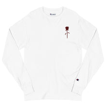 Load image into Gallery viewer, Embroidered “Red Rose” Champion Long Sleeve Shirt