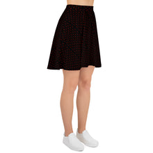 Load image into Gallery viewer, “Red Rose” Pattern Skater Skirt