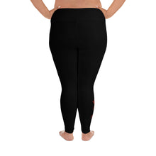 Load image into Gallery viewer, “Red Rose” Plus Size Leggings