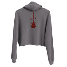 Load image into Gallery viewer, “Red Rose” Crop Hoodie