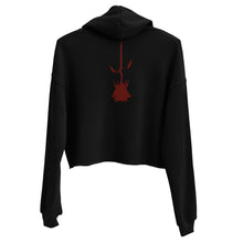 Load image into Gallery viewer, “Red Rose” Crop Hoodie