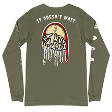 Load image into Gallery viewer, “It doesn’t wait 3” Collectible Unisex Long Sleeve Tee