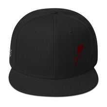 Load image into Gallery viewer, “Red Rose” Embroidered Snapback Hat
