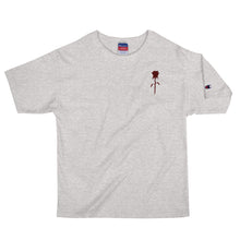 Load image into Gallery viewer, Embroidered “Red Rose” Champion T-Shirt
