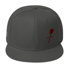 Load image into Gallery viewer, “Red Rose” Embroidered Snapback Hat
