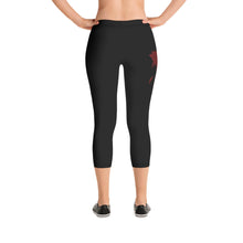 Load image into Gallery viewer, “Red Rose” Capri Leggings
