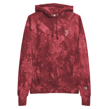 Load image into Gallery viewer, Embroidered “Classic 3” Champion tie-dye hoodie
