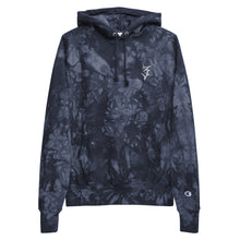 Load image into Gallery viewer, Embroidered “Classic 3” Champion tie-dye hoodie
